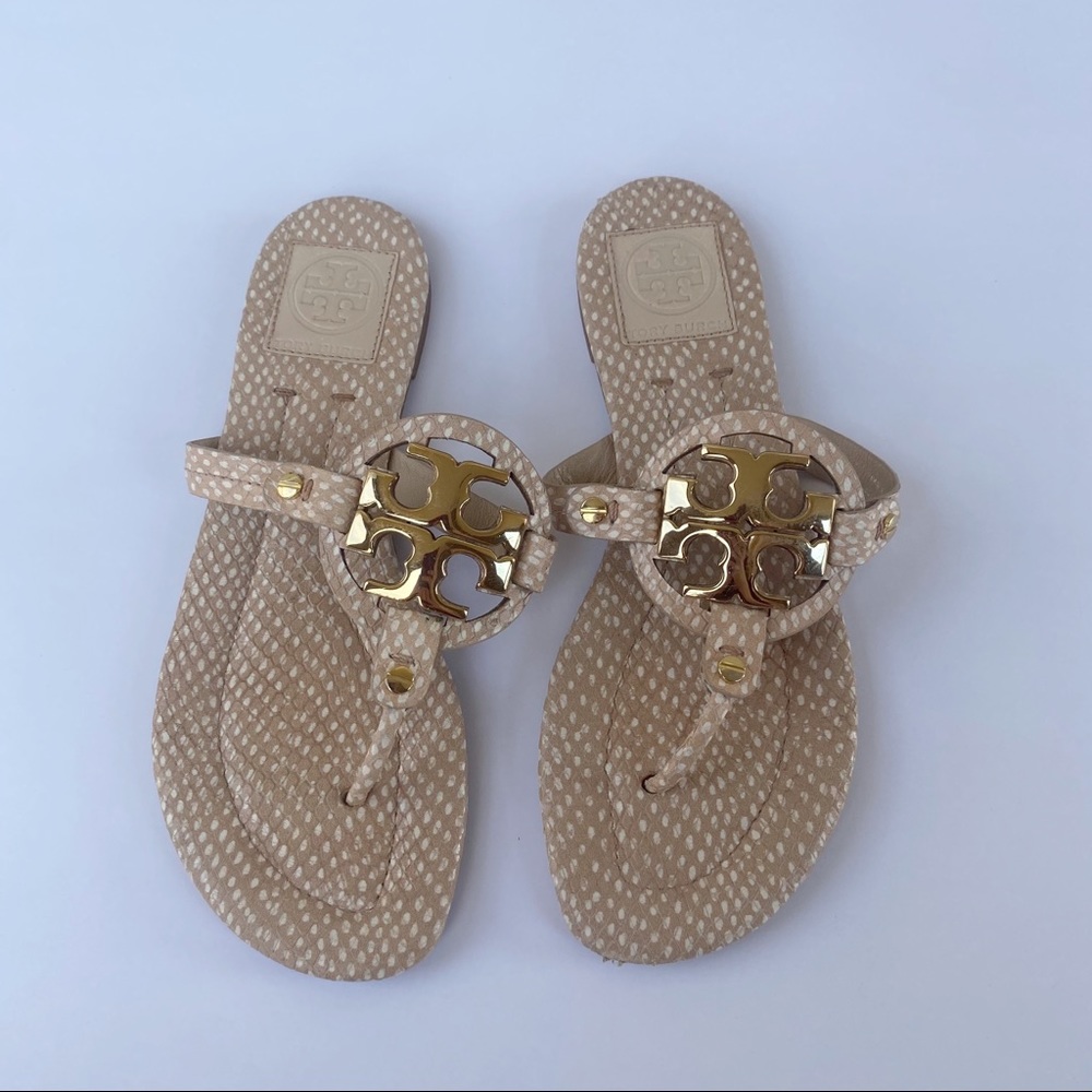 Tory Burch Snakeskin Miller Sandal